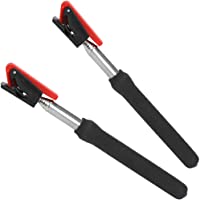 com-four® 2X Pinza para tiques de estacionamiento- innovadora Pinza para Tarjetas con Brazo telescópico para tiques de…
